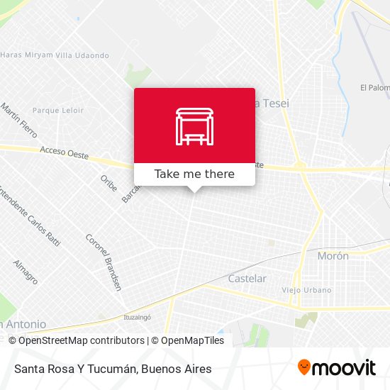 Santa Rosa Y Tucumán map