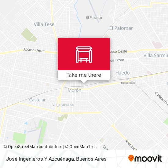 Mapa de José Ingenieros Y Azcuénaga