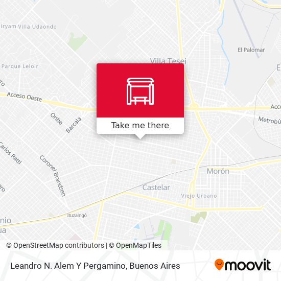 Leandro N. Alem Y Pergamino map