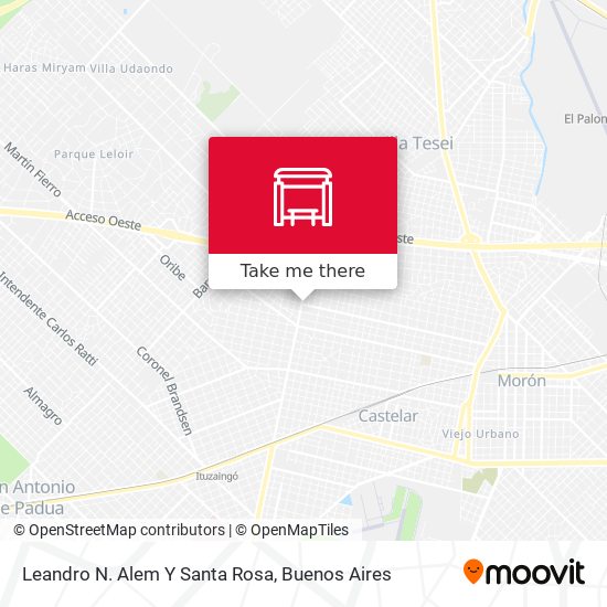 Leandro N. Alem Y Santa Rosa map