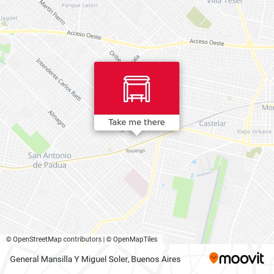 Mapa de General Mansilla Y Miguel Soler