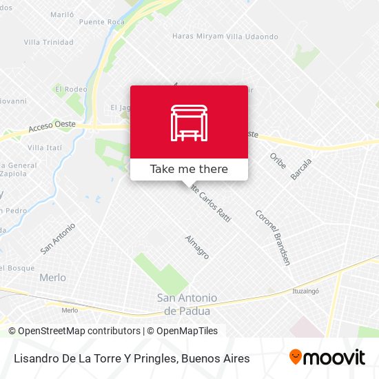 Lisandro De La Torre Y Pringles map
