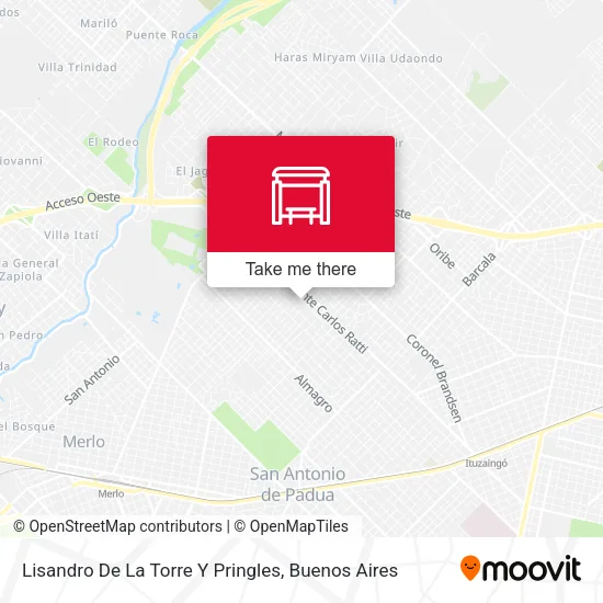 Lisandro De La Torre Y Pringles map