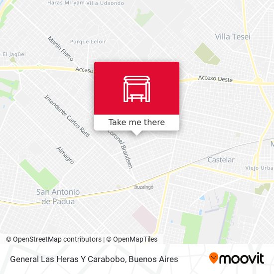 Mapa de General Las Heras Y Carabobo