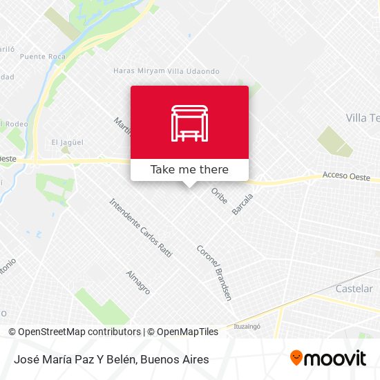 José María Paz Y Belén map