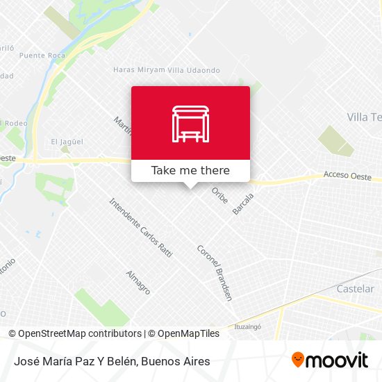 José María Paz Y Belén map