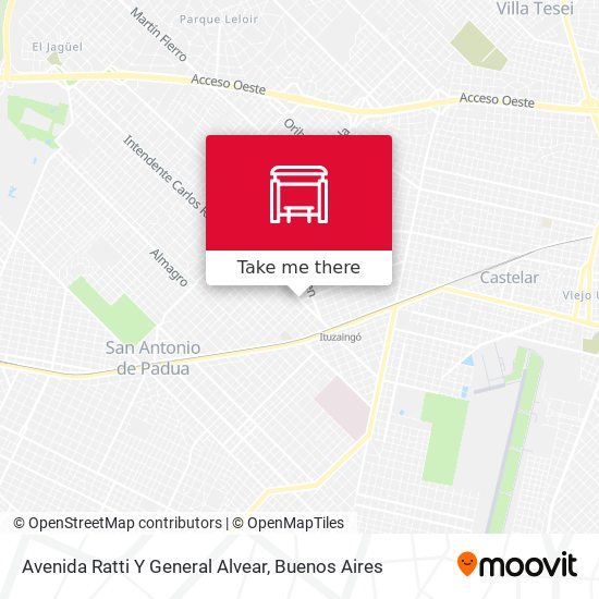 Mapa de Avenida Ratti Y General Alvear