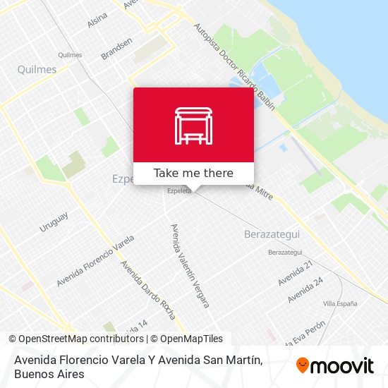 Avenida Florencio Varela Y Avenida San Martín map