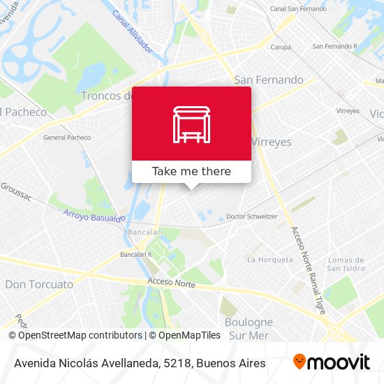 Mapa de Avenida Nicolás Avellaneda, 5218