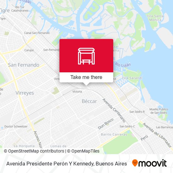 Avenida Presidente Perón Y Kennedy map