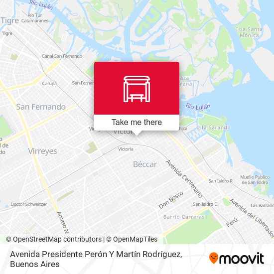 Avenida Presidente Perón Y Martín Rodríguez map