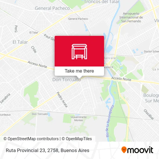 Ruta Provincial 23, 2758 map