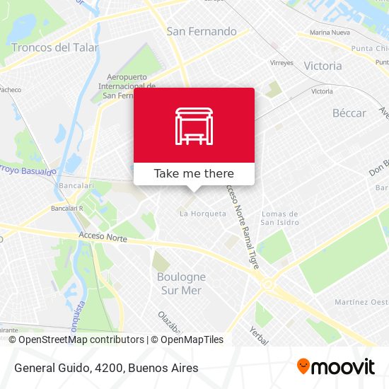 Mapa de General Guido, 4200