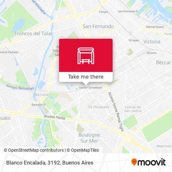 Blanco Encalada, 3192 map