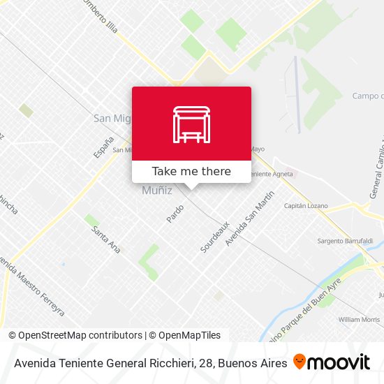 Avenida Teniente General Ricchieri, 28 map