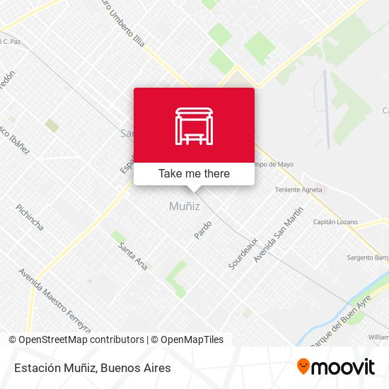 Estación Muñiz map