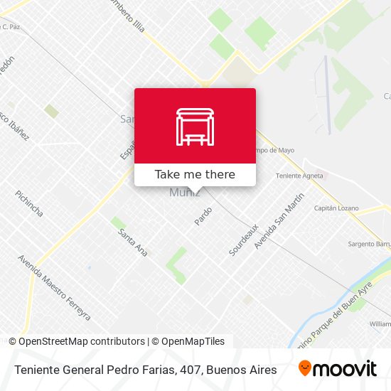 Teniente General Pedro Farias, 407 map