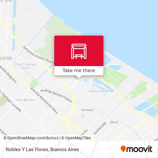 Robles Y Las Flores map