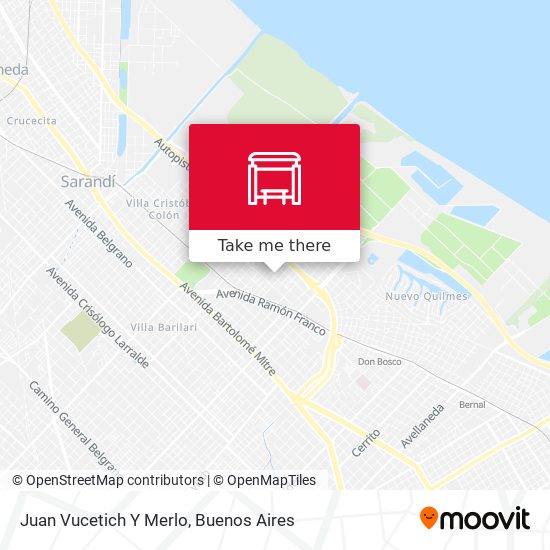 Juan Vucetich Y Merlo map