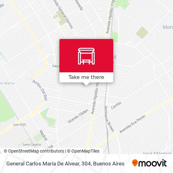 Mapa de General Carlos María De Alvear, 304