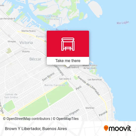 Brown Y Libertador map