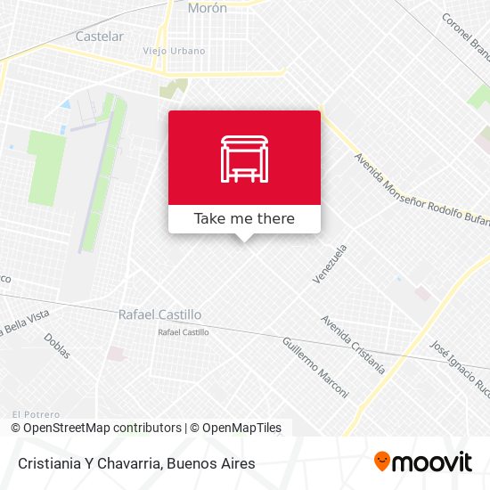 Cristiania Y Chavarria map
