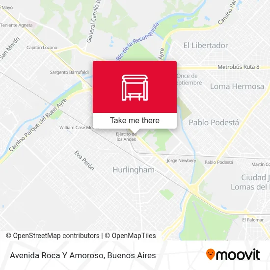Avenida Roca Y Amoroso map