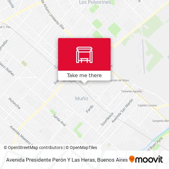 Avenida Presidente Perón Y Las Heras map