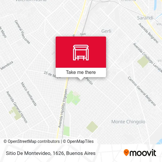 Sitio De Montevideo, 1626 map