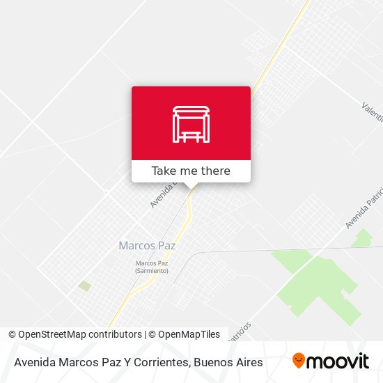 Mapa de Avenida Marcos Paz Y Corrientes