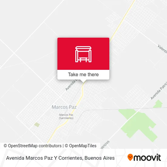 Avenida Marcos Paz Y Corrientes map