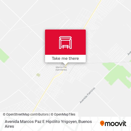 Mapa de Avenida Marcos Paz E Hipólito Yrigoyen