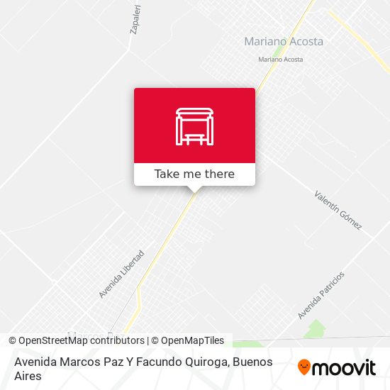 Mapa de Avenida Marcos Paz Y Facundo Quiroga
