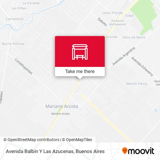 Avenida Balbín Y Las Azucenas map