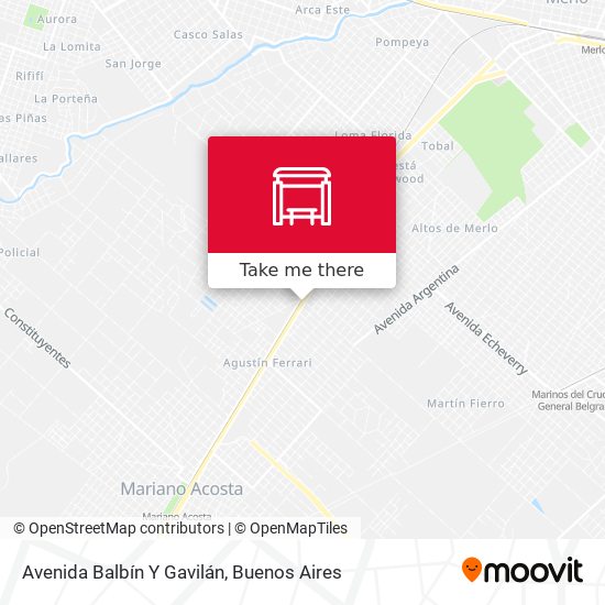 Avenida Balbín Y Gavilán map