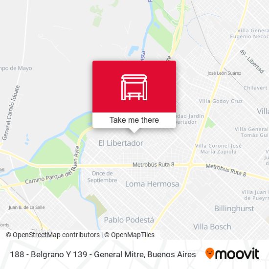 Mapa de 188 - Belgrano Y 139 - General Mitre