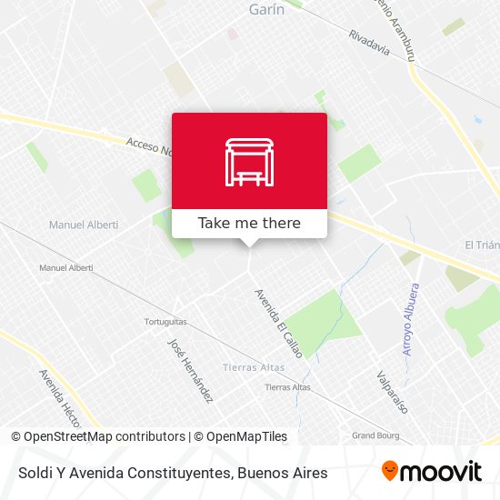 Mapa de Soldi Y Avenida Constituyentes