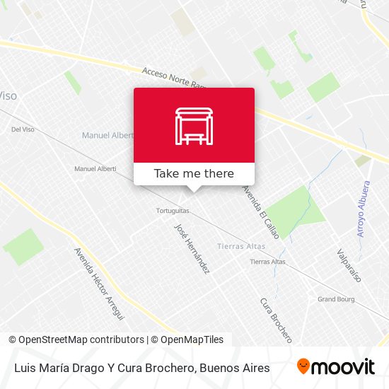 Luis María Drago Y Cura Brochero map