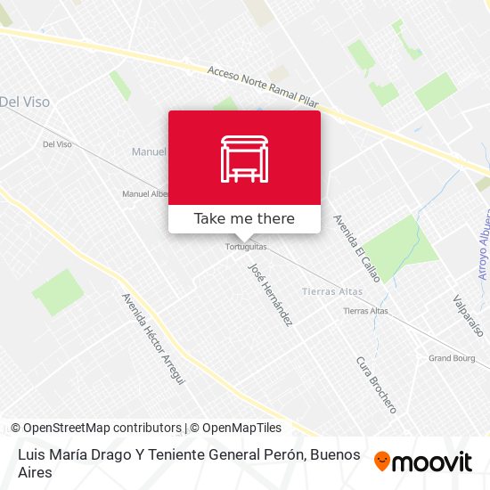 Mapa de Luis María Drago Y Teniente General Perón