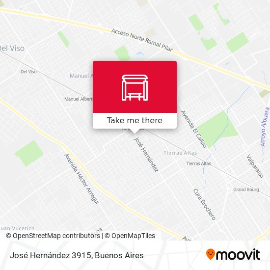 José Hernández 3915 map