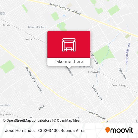 José Hernández, 3302-3400 map
