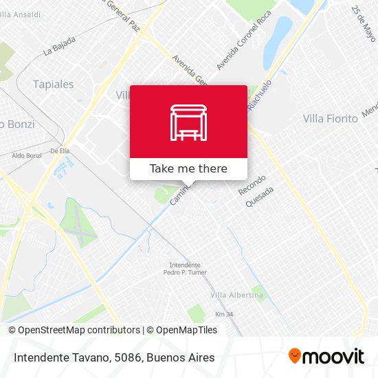 Intendente Tavano, 5086 map