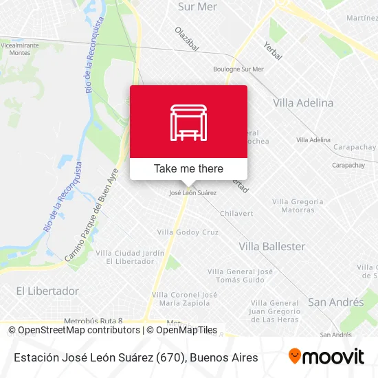 Mapa de Estación José León Suárez (670)