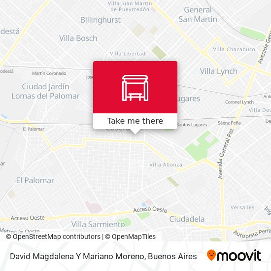 David Magdalena Y Mariano Moreno map