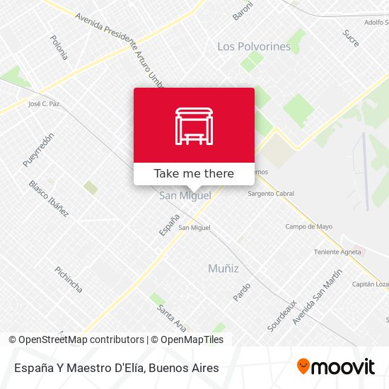 España Y Maestro D'Elía map