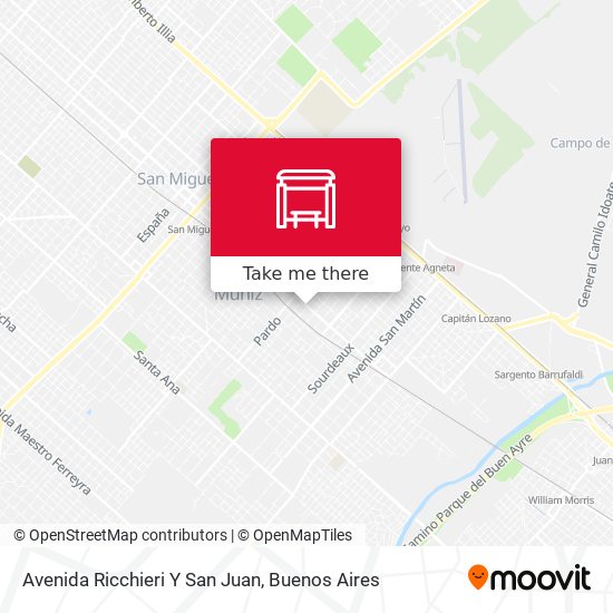 Mapa de Avenida Ricchieri Y San Juan
