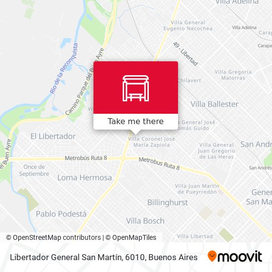 Libertador General San Martín, 6010 map
