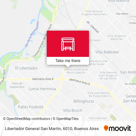 Libertador General San Martín, 6010 map