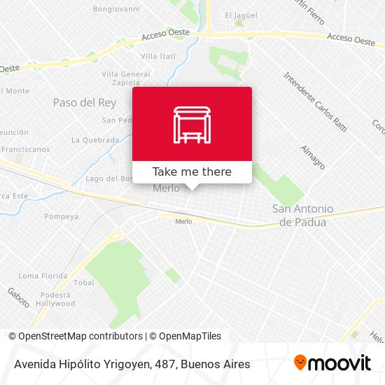 Mapa de Avenida Hipólito Yrigoyen, 487
