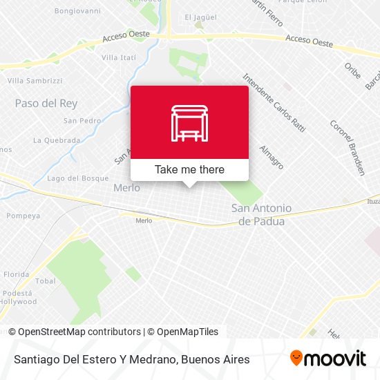 Mapa de Santiago Del Estero Y Medrano